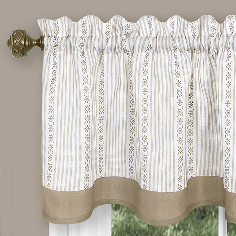 ACHIM Westport Valance 58 x 14 - Taupe - Image 3